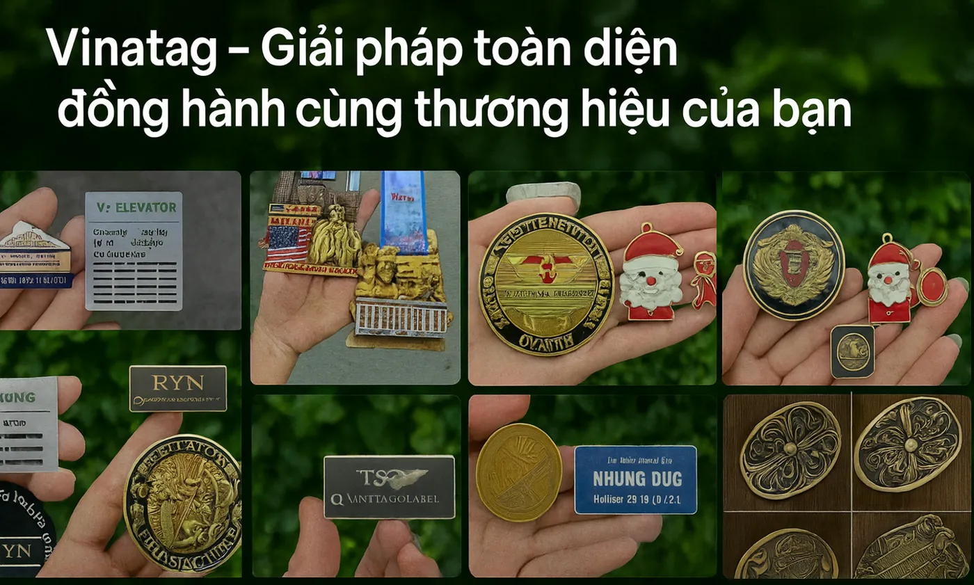 Tag hợp kim đúc nổi ngành may mặc
