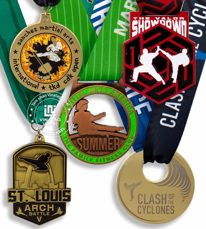 Huy chương chạy bộ marathon - hình thực tế 1